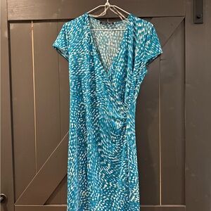 Jones New York Blue and White  Dress Elegant Design